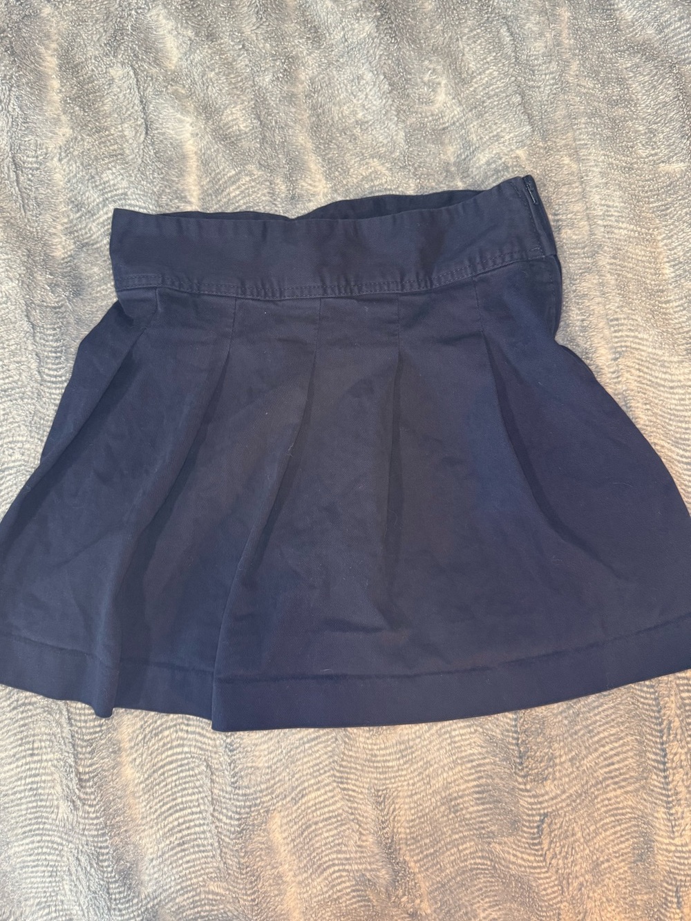 Place Navy Blue Pleated Skirt